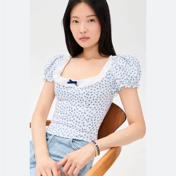 NWT REFORMATION Alice Linen Top Hanna size 6